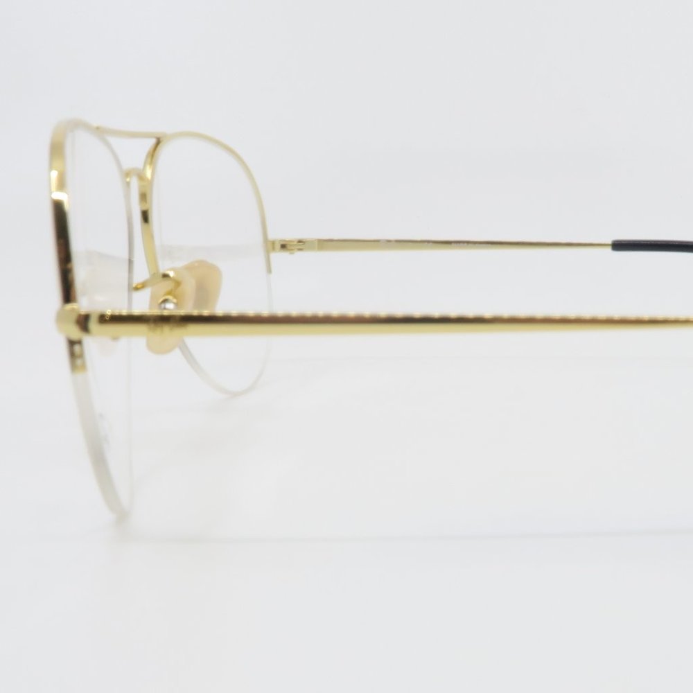 Ray-Ban Gold & Black RB 6589 2946 Semi Rimless New - Picture 4 of 8
